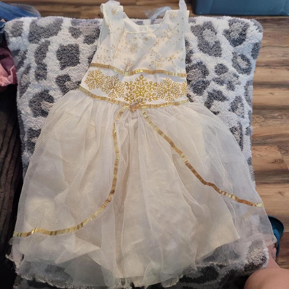 Unbranded Cream and Yellow Dress